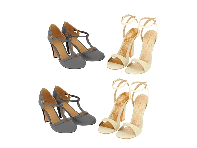 daily necessities shoes 3d model