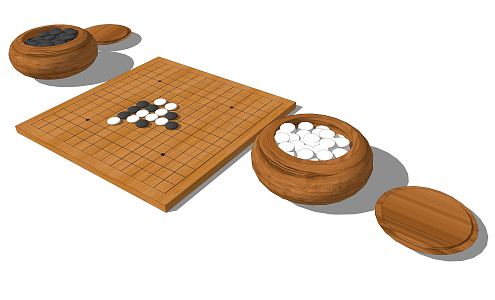 Chinese Go 3d model