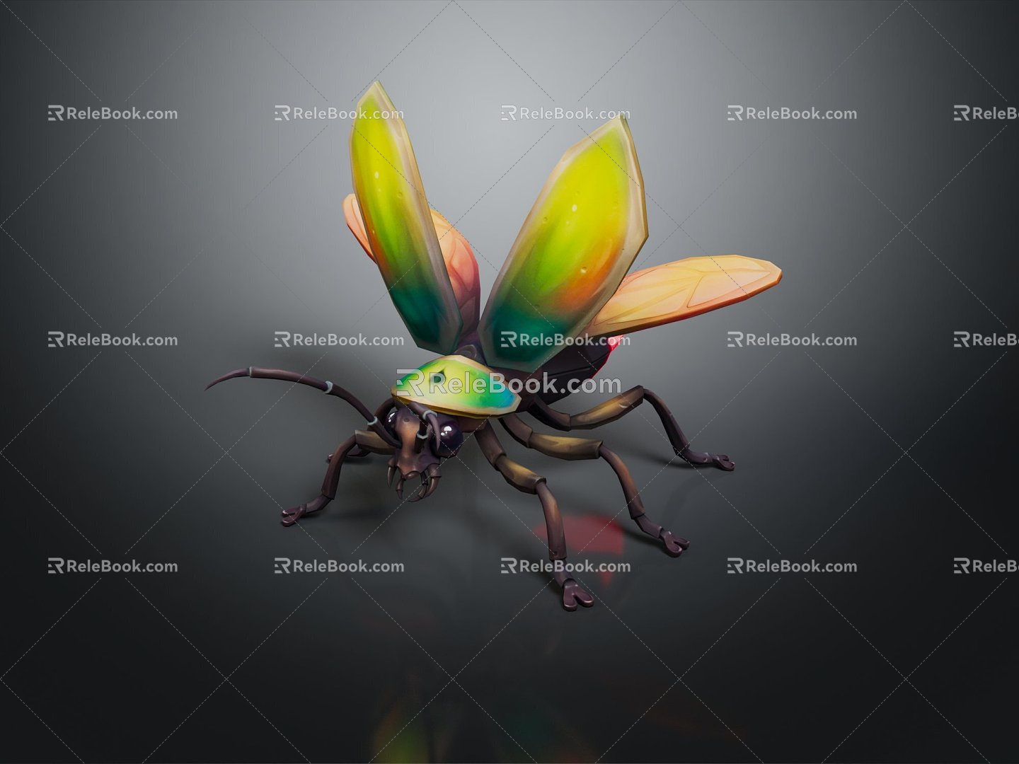 Modern beetle, firefly, beetle, scarab 3d model