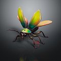 Modern beetle, firefly, beetle, scarab 3d model