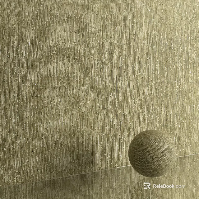 Textured Beige Wall With Spherical Decoration 3d model 