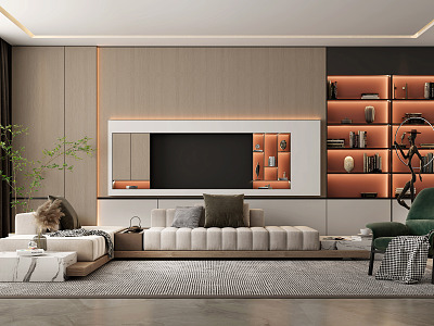 modern living room model