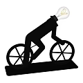 Creative Table Lamp With Bicycle Silhouette Design For Modern Home Decor