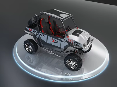 Modern mountain bike 3d model