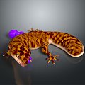 Sea beast six-horned dragon fish dragon sea monster sea monster deep sea monster amphibian amphibian 3d model