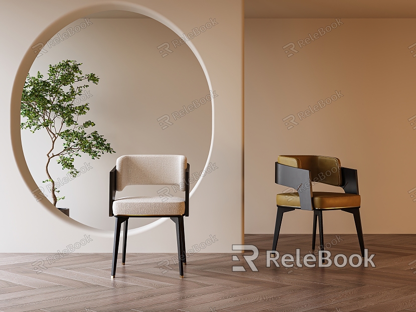 Modern Dining Chair Single Chair model