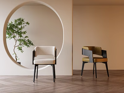 Modern Dining Chair Single Chair 3d model