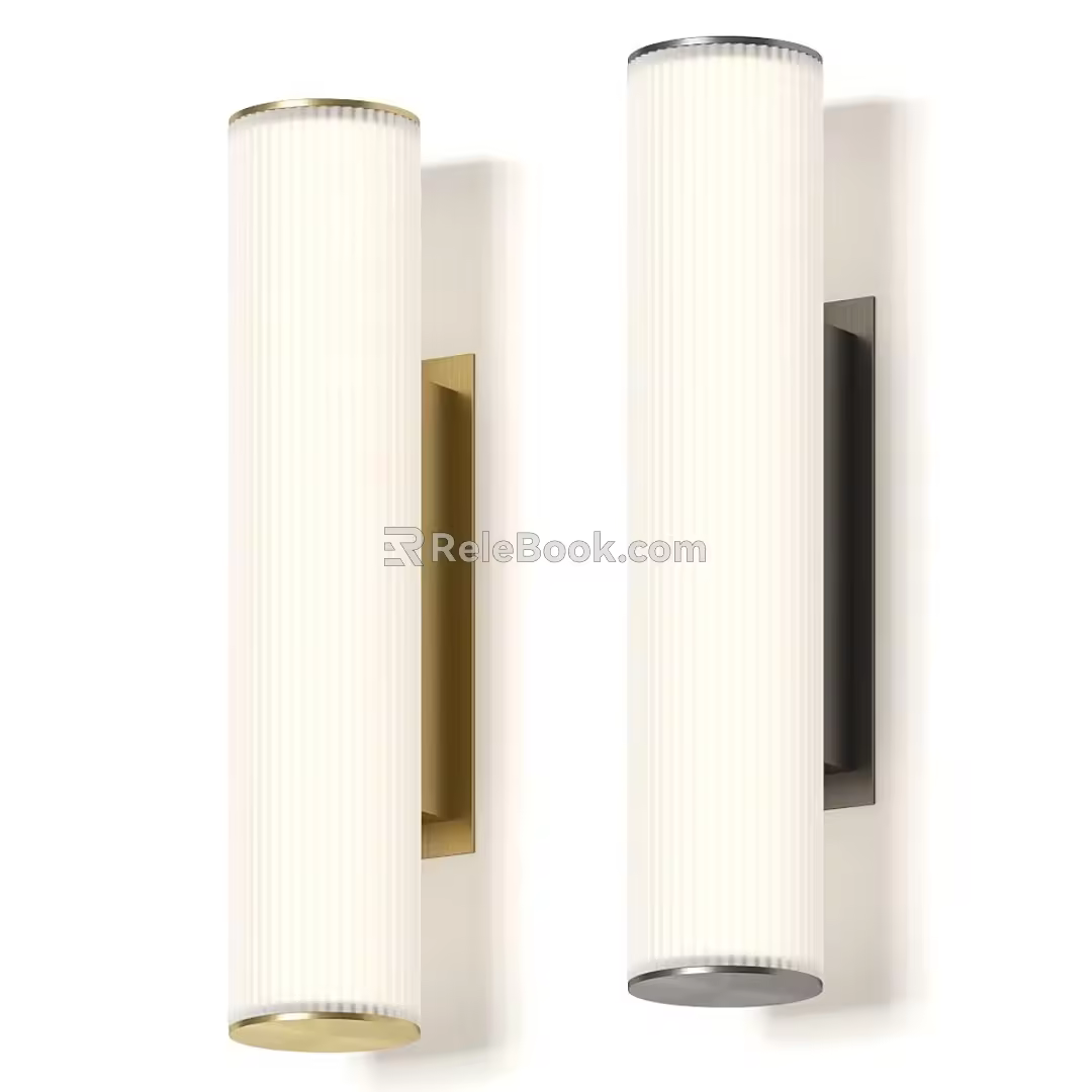 wall lamp round wall lamp metal wall lamp 3d model