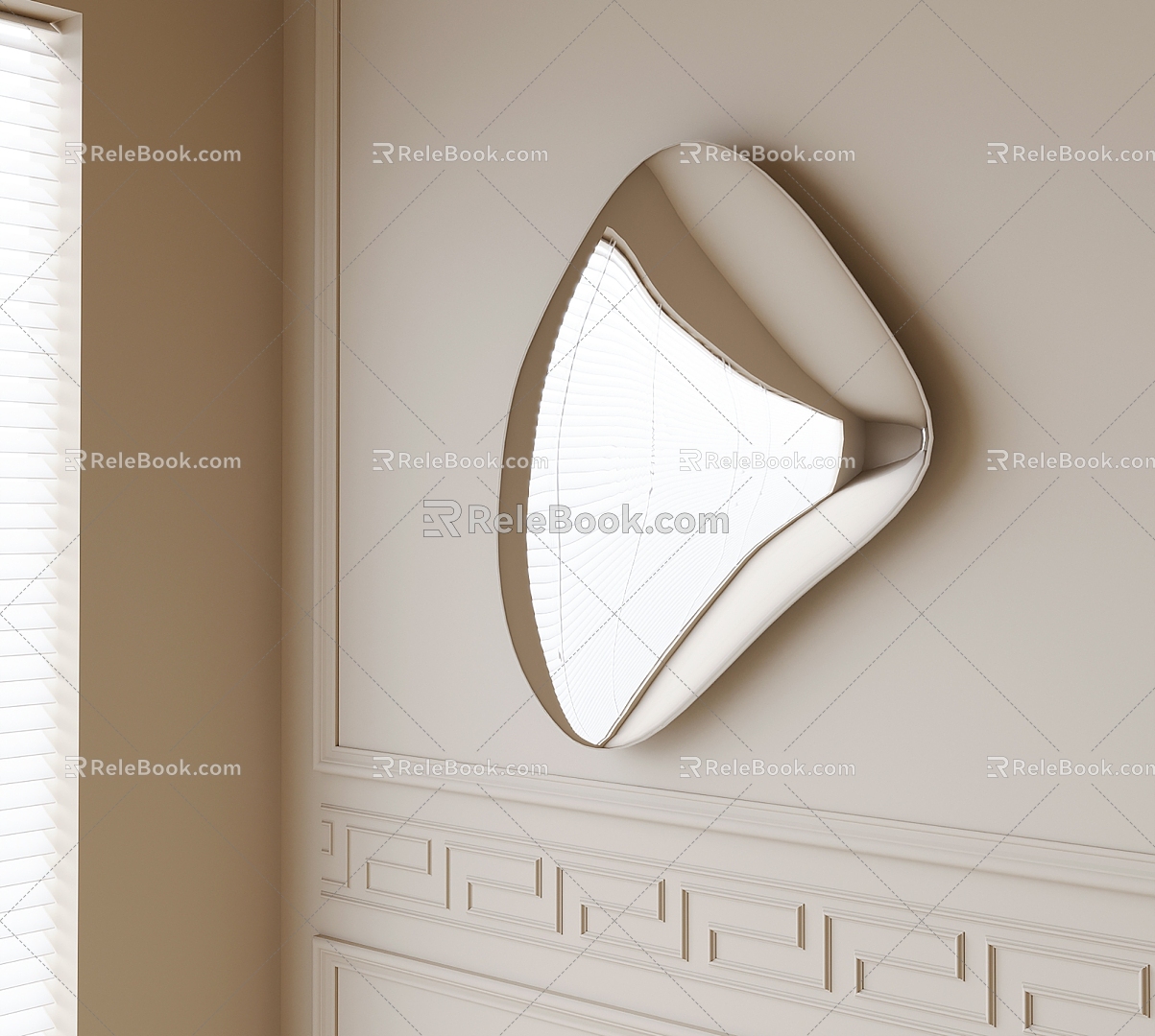 Decorative mirror wall decoration model