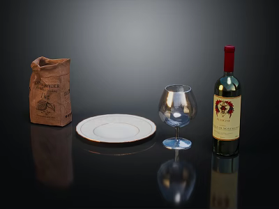Modern Wine Glass Goblet 3d model