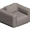 Modern White Leather Single Seater Sofa With Minimalist Design And Clean Lines