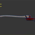 Red Axe With Wooden Handle Isolated On Gray Background And Reflection