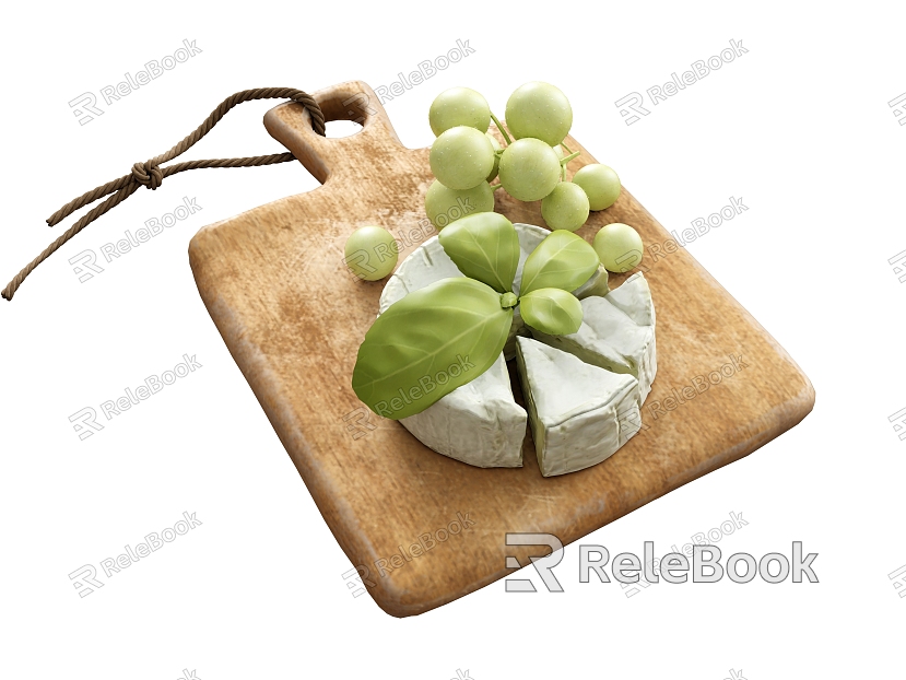 Food Cheese Chopping Board Fruit model