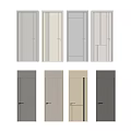 Modern Hinged Doors In Various Designs And Different Color Options For Interior 3d model