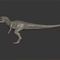 Detailed Tyrannosaurus Dinosaur Model In Standing Pose With Sharp Teeth