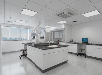 Modern Laboratory 3d model