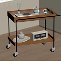 Side a few corner a few small cart 3d model
