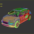 Yellow SUV Car With Black Roof Rack Alloy Wheels And Modern Design