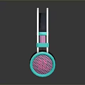 Stylish Black And Turquoise Headphones With Adjustable Headband And Soft Ear Pads
