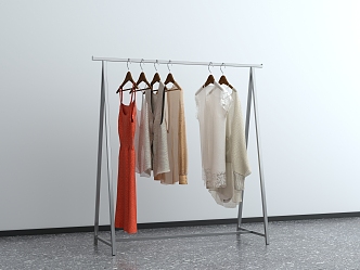 Modern clothing rack 3d model