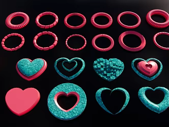 Jewelry Love Shape 3d model