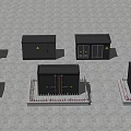 modern electric box power station 3d model