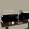 Coffee machine cup 3d model
