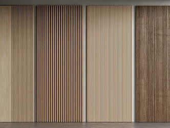 Modern wall panel wood veneer wall panel 3d model