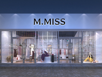 Modern Clothing Store 3d model