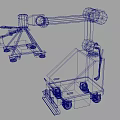Industrial Automated Robotic Arm Equipment with Loading Platform and Control Panel