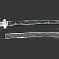 Traditional Japanese Katana Weapon With Sharp Steel Blade Red Handle And Black Sheath