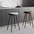 Bar Chair Bar Stool High Stool 3d model
