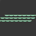 Multicolor Striped Soft Wall Decor Panels In Gray Green And Brown Tones