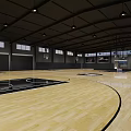 Modern Fitness Gym With Various Workout Equipment Treadmills Strength Machines And Functional Training Marked Floor