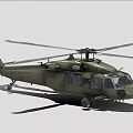 Military Green Helicopter In Flight With Twin Rotor And Extended Landing Gear