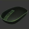 Black Wireless Computer Mouse With Smooth Surface And Scroll Wheel
