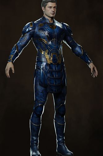 Modern Man Movie Superhero 3d model