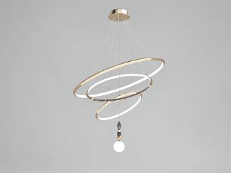 Light Luxury Chandelier 3d model