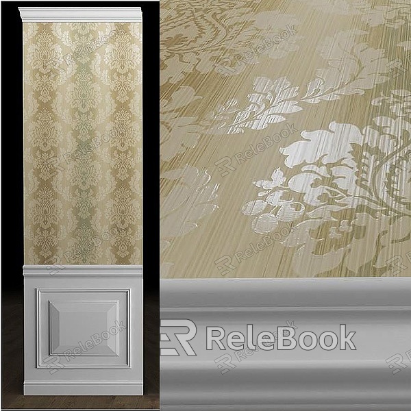 Wallpaper wall decoration model