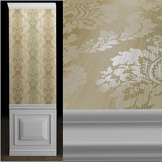 Wallpaper wall decoration 3d model