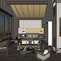 Hotel Guest Room Featuring Floor to Ceiling Windows Scenic View Wooden Ceiling and Bird Painting