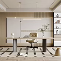 Modern study 3d model