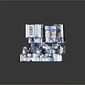 Modern Sci-Fi Equipment Sci-Fi Items Sci-Fi Components High-Tech Components 3d model