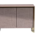 Modern Wooden Sideboard With Metal Frame And Elegant Wood Grain Design