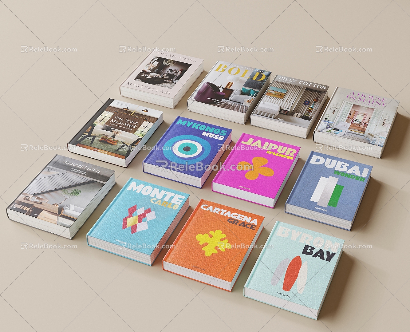 Books Books 3d model