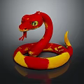 snake cobra venomous snake python reptile cold-blooded animal reptile 3d model