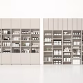 Modern Minimalist Storage Cabinet Design With Organized Shelves And Containers