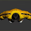3D Character Design Wearing Black Cap Yellow Puffer Jacket And White Pants With Biological Patterns