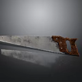 Sturdy Hand Saw With Wooden Handle And Sharp Metal Blade For Woodworking