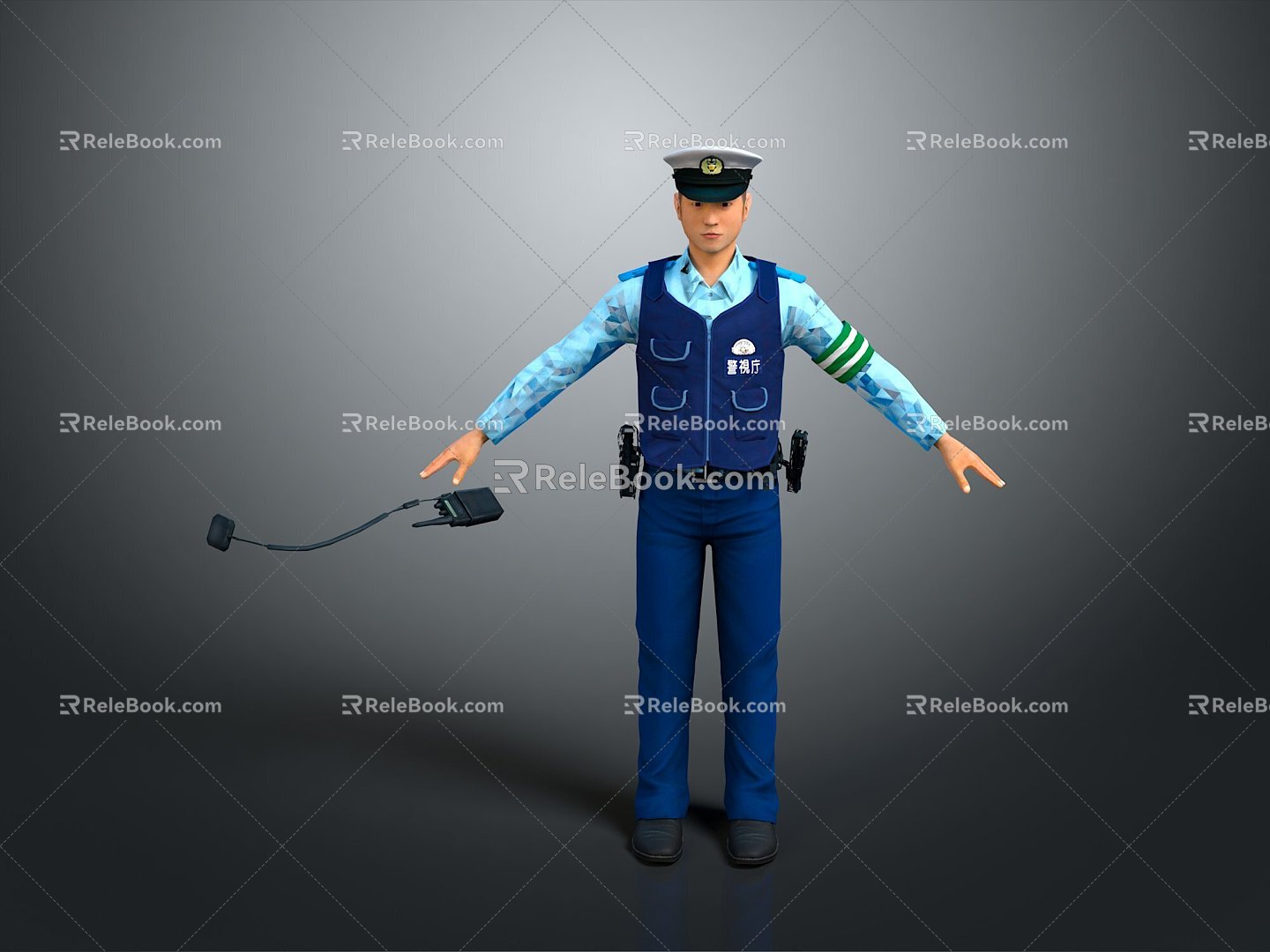 Police officers, civilian police, security, security, soldiers, soldiers, warrior figures 3d model